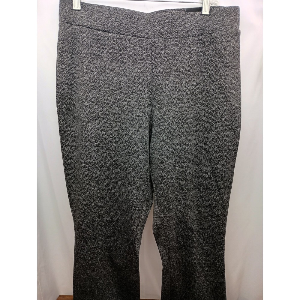 Lane Bryant Outlet Grey Herringbone Leggings Womens 14/16 Stretch Pull On Pants